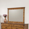 Brenner Rectangular Mirror Rustic Honey - 205264 - Luna Furniture