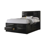 Briana Eastern King Platform Storage Bed Black - 202701KE - Luna Furniture