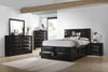 Briana Queen Platform Storage Bed Black - 202701Q - Luna Furniture