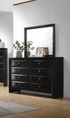 Briana Rectangle Dresser Mirror Black - 200704 - Luna Furniture