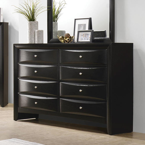 Briana Rectangular 8-drawer Dresser Black - 200703 - Luna Furniture