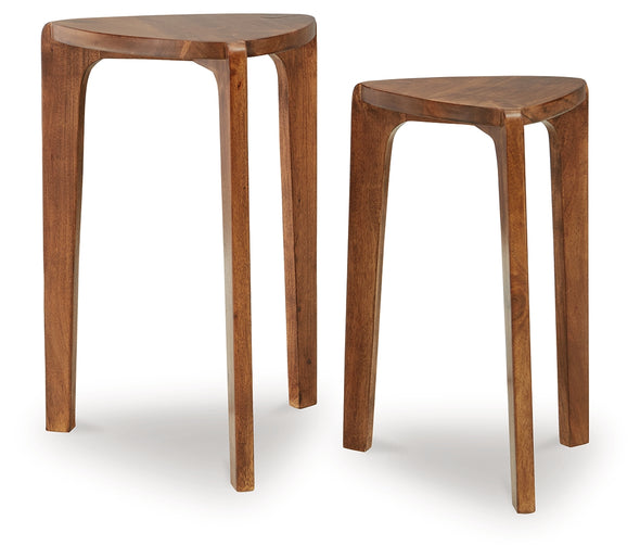 Brynnleigh Medium Brown Accent Table (Set of 2) - A4000607 - Luna Furniture