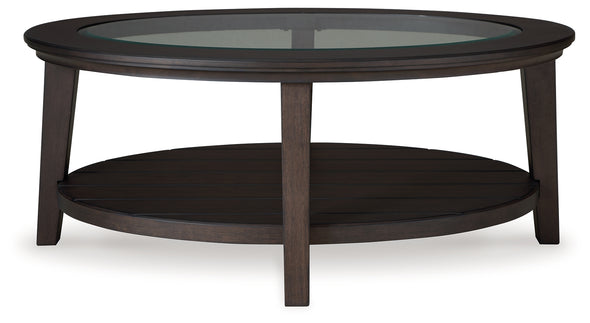 Celamar Dark Brown Coffee Table - T429-0 - Luna Furniture