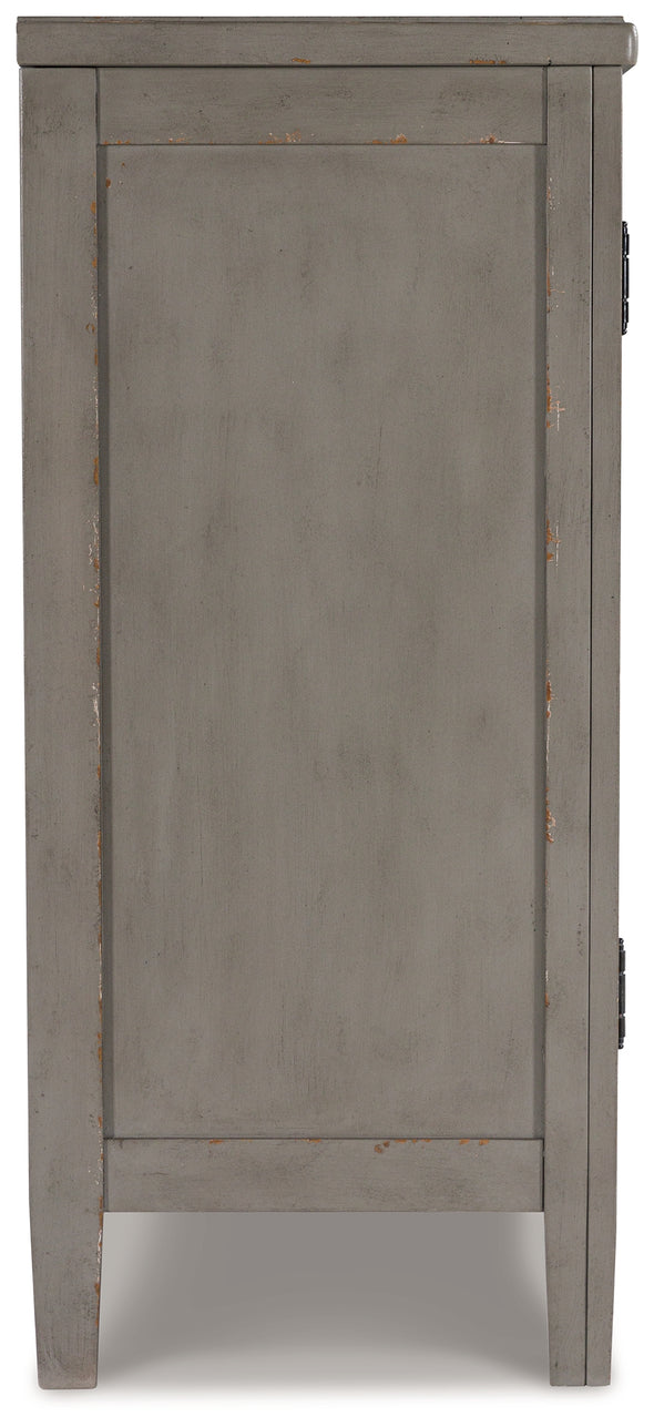 Charina Antique Gray Accent Cabinet - T784-40 - Luna Furniture