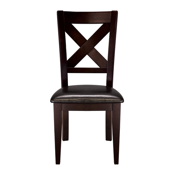 Crown Pointe Warm Merlot Side Chair, Set of 2 - Luna Furniture