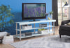 Hakea White Glass-Top 62” TV Stand - Luna Furniture
