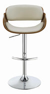 Dana Adjustable Bar Stool Ecru and Chrome - 104966 - Luna Furniture