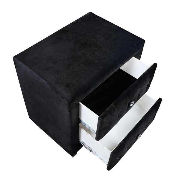 Deanna 2-drawer Rectangular Nightstand Black - 206102 - Luna Furniture