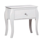 Dominique 1-drawer Nightstand White - 400562 - Luna Furniture