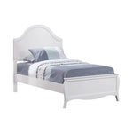 Dominique Full Panel Bed White - 400561F - Luna Furniture