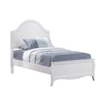 Dominique Twin Panel Bed White - 400561T - Luna Furniture