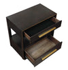 Durango 2-drawer Nightstand Smoked Peppercorn - 223262 - Luna Furniture