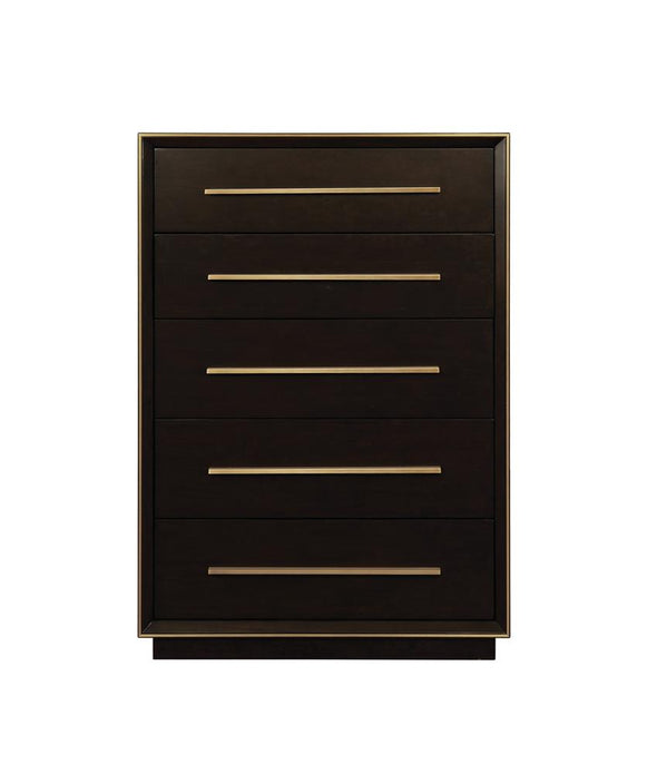 Durango 5-drawer Chest Smoked Peppercorn - 223265 - Luna Furniture