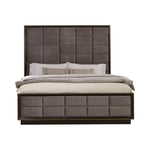 Durango California King Upholstered Bed Smoked Peppercorn and Grey - 223261KW - Luna Furniture