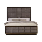 Durango Queen Upholstered Bed Smoked Peppercorn and Grey - 223261Q - Luna Furniture