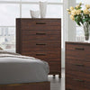 Edmonton 5-drawer Chest Rustic Tobacco - 204355 - Luna Furniture