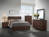 Edmonton Eastern King Panel Bed Rustic Tobacco - 204351KE - Luna Furniture