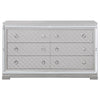 Eleanor Rectangular 6-drawer Dresser Metallic - 223463 - Luna Furniture