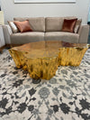 Elisha Gold Coffee Table - ELISHAGOLD-CT - Luna Furniture