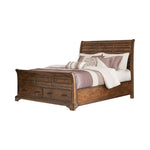 Elk Grove California King Storage Bed Vintage Bourbon - 203891KW - Luna Furniture