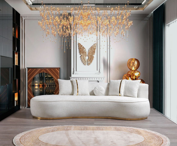 Ella Ivory Boucle Chaise Lounge - ELLAIVORY-CH - Luna Furniture