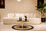 Ella Ivory Boucle Curved Sectional - ELLAIVORY-SEC - Luna Furniture