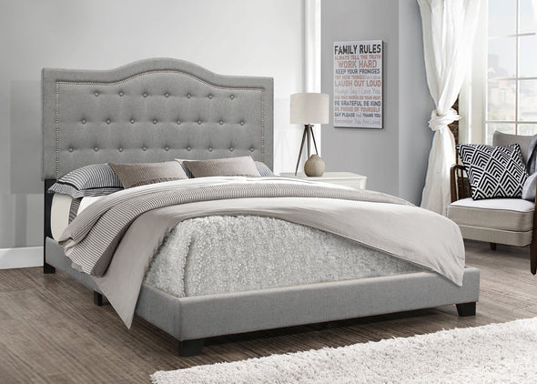 Emma Gray Queen Bed - Luna Furniture