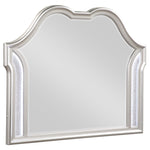 Evangeline Camel Top Dresser Mirror Silver Oak - 223394 - Luna Furniture