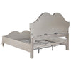 Evangeline Tufted Upholstered Platform California King Bed Ivory and Silver Oak - 223391KW - Luna Furniture