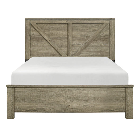 Avenue Rustic Queen Panel Bed - Luna Furniture