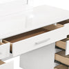 Felicity 9-drawer Vanity Desk with Lighted Mirror Glossy White - 203507 - Luna Furniture