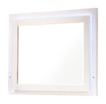 Felicity Mirror Glossy White with LED Light - 203504LED - Luna Furniture