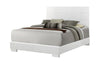 Felicity Queen Panel Bed Glossy White - 203501Q - Luna Furniture