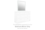 Fortman White Bedroom Mirror - B680-36 - Luna Furniture