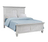 Franco Queen Panel Bed Antique White - 205331Q - Luna Furniture