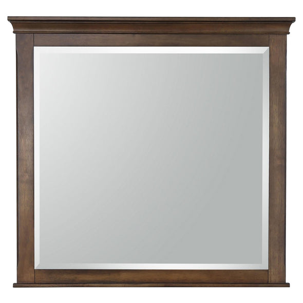 Franco Rectangular Mirror Burnished Oak - 200974 - Luna Furniture