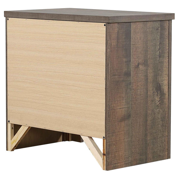 Frederick 2-drawer Nightstand Weathered Oak - 222962 - Luna Furniture
