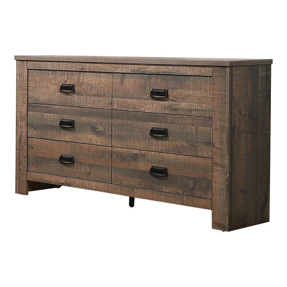 Frederick 6-drawer Dresser Weathered Oak - 222963 - Luna Furniture