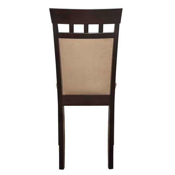 Gabriel Upholstered Side Chairs Cappuccino and Tan (Set of 2) - 100773 - Luna Furniture
