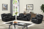 Galveston Black Reclining Living Room Set - Luna Furniture