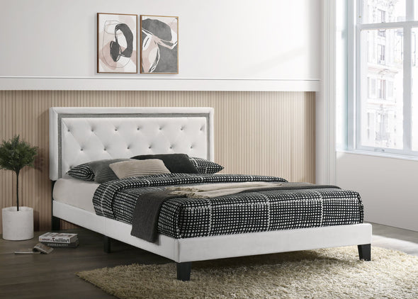 Armada White Queen Platform Bed - Luna Furniture