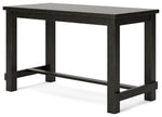 Jeanette Black Counter Height Dining Table - D702-32 - Luna Furniture