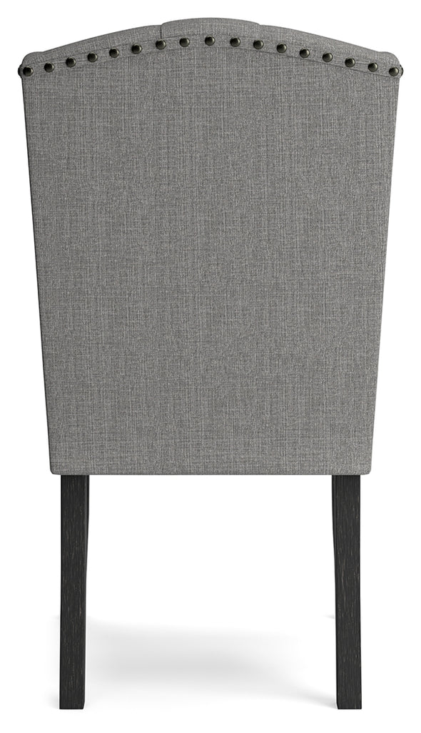 Jeanette Gray Dining Chair, Set of 2 - D702-02 - Luna Furniture