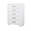 Jessica 5-drawer Chest White - 202995 - Luna Furniture