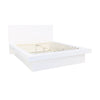 Jessica Queen Platform Bed with Rail Seating White - 202990Q - Luna Furniture