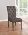 Jonell Tufted Back Side Chairs Rustic Brown and Grey (Set of 2) - 193172 - Luna Furniture