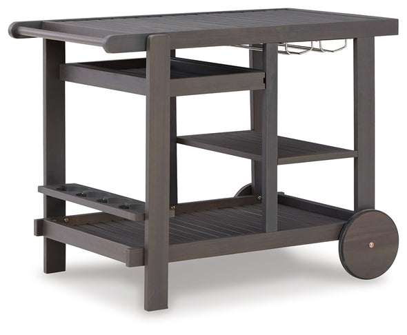 Kailani Gray Serving Cart - P030-661 - Luna Furniture