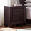 Kauffman 2-drawer Nightstand Dark Cocoa - 204392 - Luna Furniture