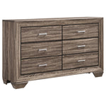 Kauffman 6-drawer Dresser Washed Taupe - 204193 - Luna Furniture