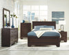 Kauffman Eastern King Panel Bed Dark Cocoa - 204391KE - Luna Furniture